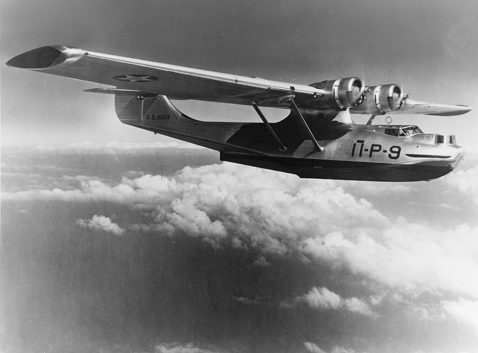 A PBY-1 Catalina of patrol squadron VP-11 in flight in the late 1930s.