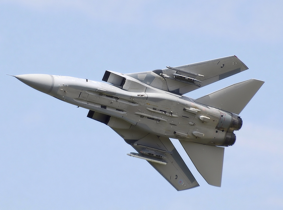 An RAF Tornado F3 the stretched Air Defence Variant built to intercept Soviet bombers.
