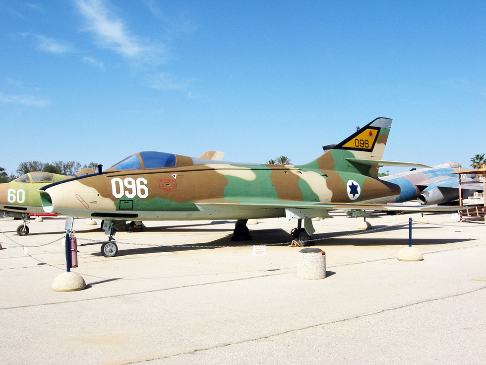 A preserved Super Mystre at Hatzerim Israel flew the type from 1958 through the 1973 war.