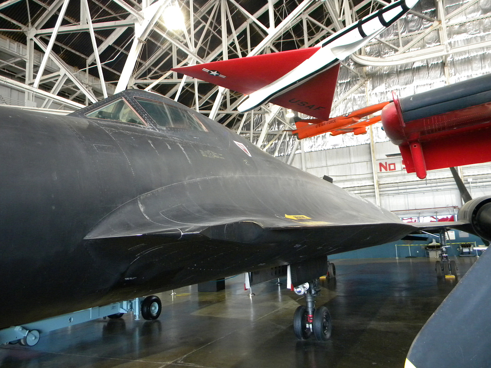 The sole surviving YF-12A, preserved at the National Museum of the U.S. Air Force in Dayton.