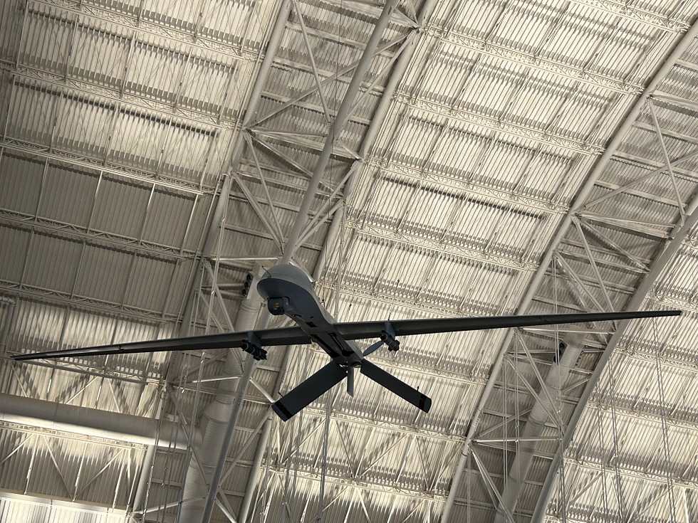 A preserved MQ-1 Predator at the Smithsonian Udvar-Hazy Center.