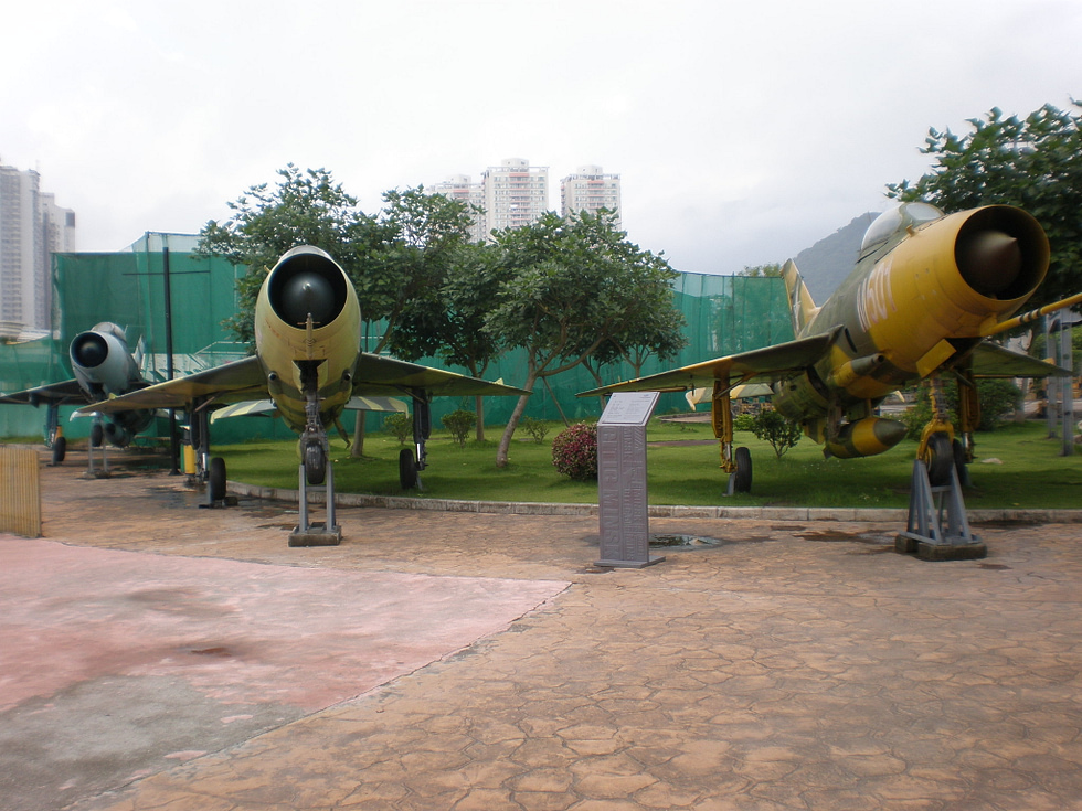 A line of preserved J-7s roughly 2,400 were built over a 47-year run.