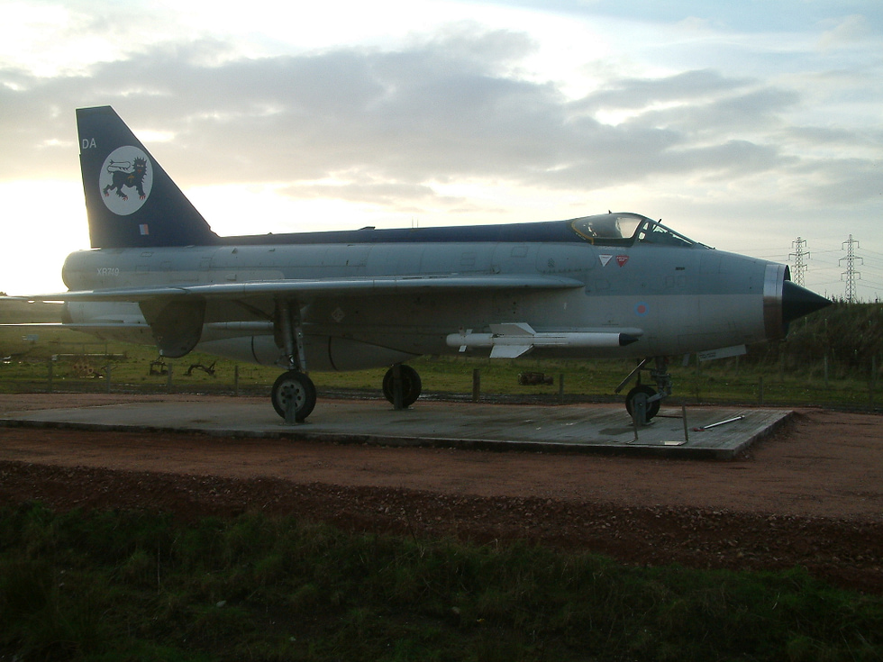 Lightning F.3 XR749 the aircraft that famously overtook Concorde in 1985.
