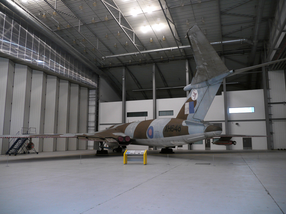 A preserved Handley Page Victor on display one of only a handful of survivors.