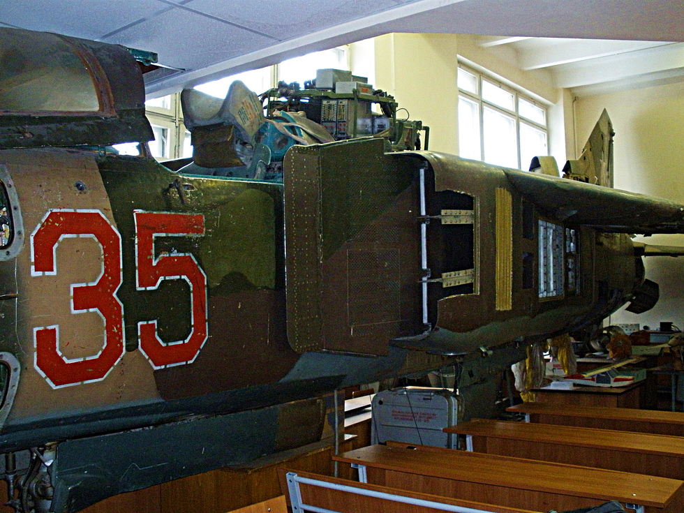 A preserved MiG-23 on static display hundreds survive in museums across the old Soviet world.