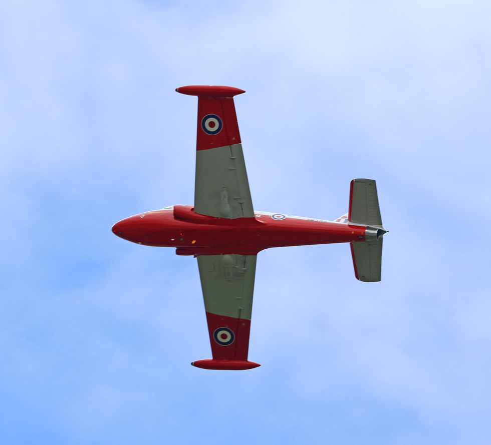 A preserved Jet Provost T.5, XM324 the pressurised trainer up close.