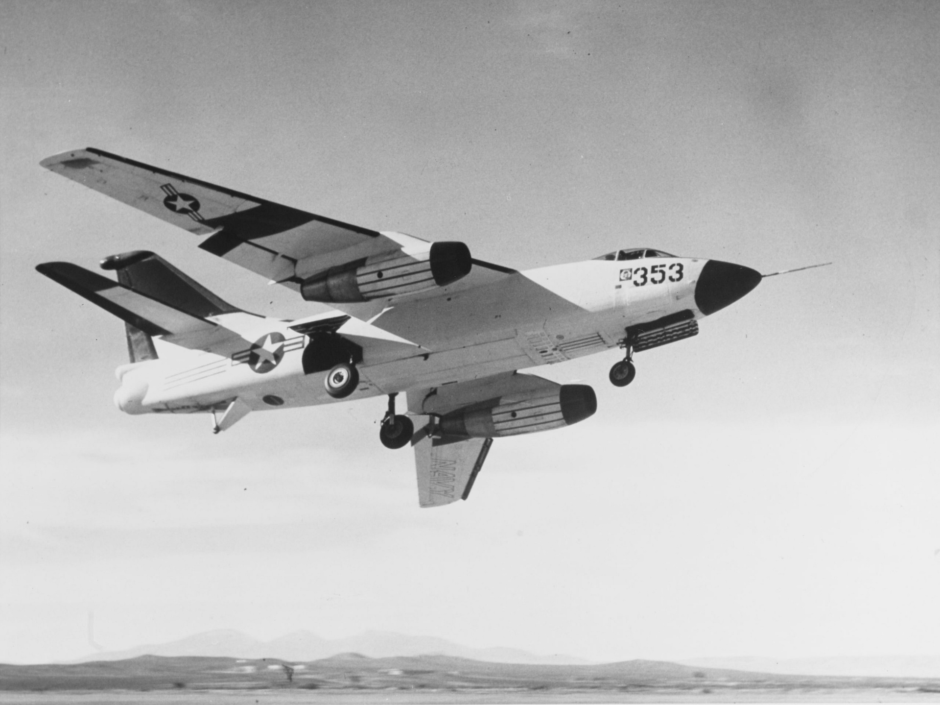 Douglas A-3 Skywarrior carrier bomber in flight