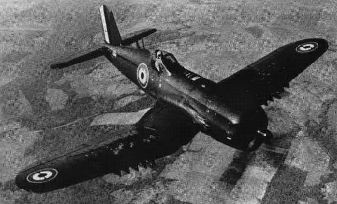 A Vought F4U-7 in French Aeronavale service among the last Corsairs ever built.