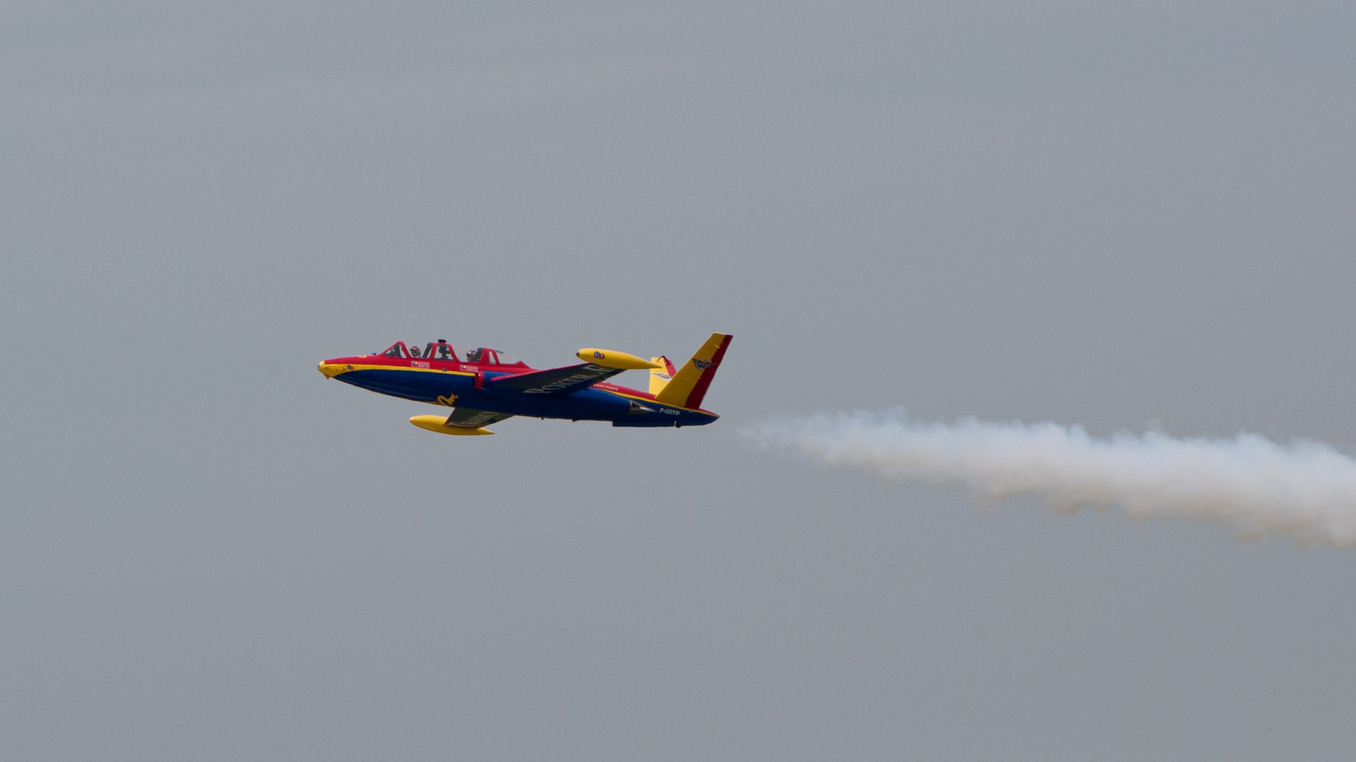 Fouga CM.170 Magister jet trainer in flight