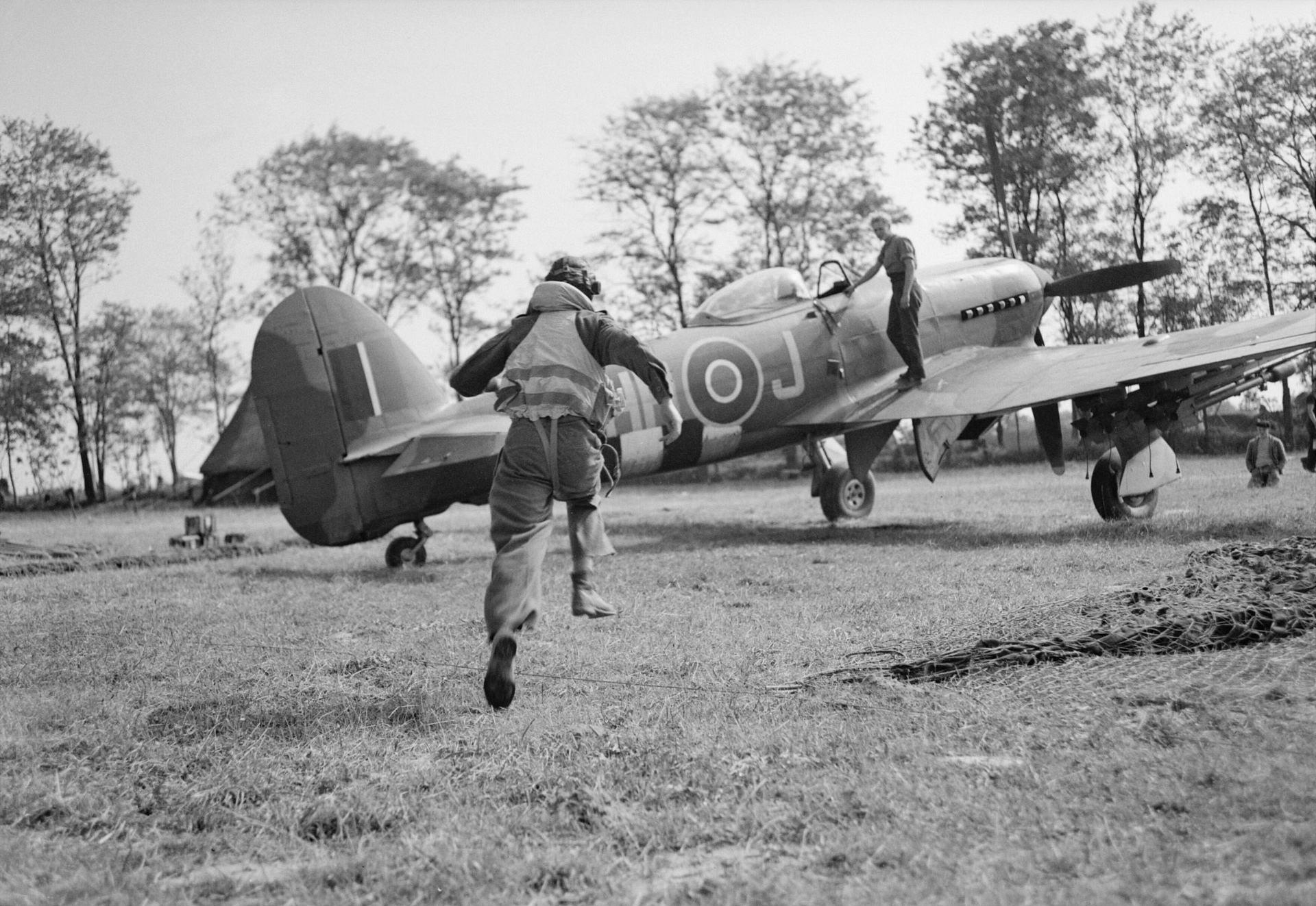 Hawker Typhoon Mk IB fighter-bomber of the RAF in Normandy, 1944