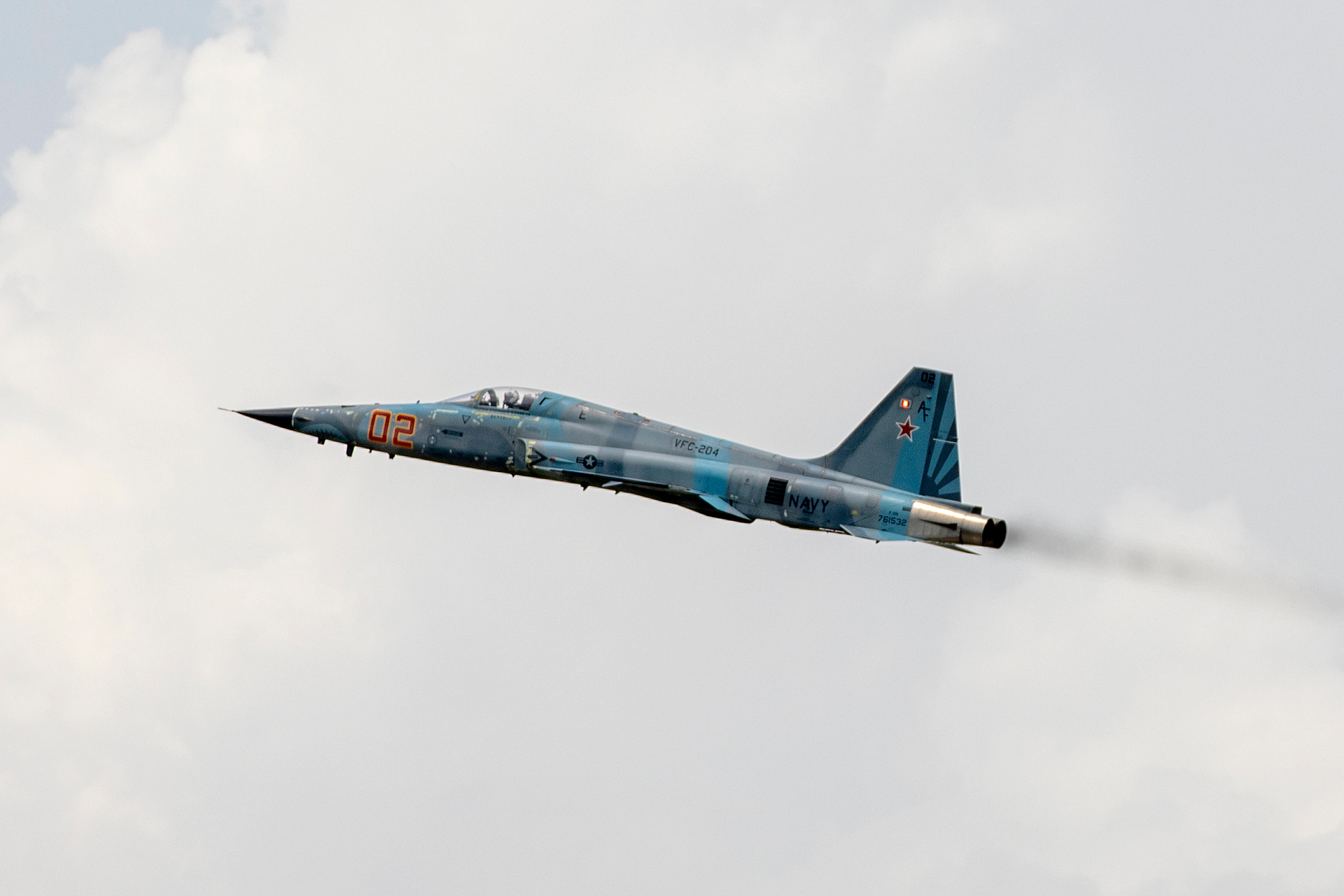 US Navy Northrop F-5N Tiger II aggressor jet in flight
