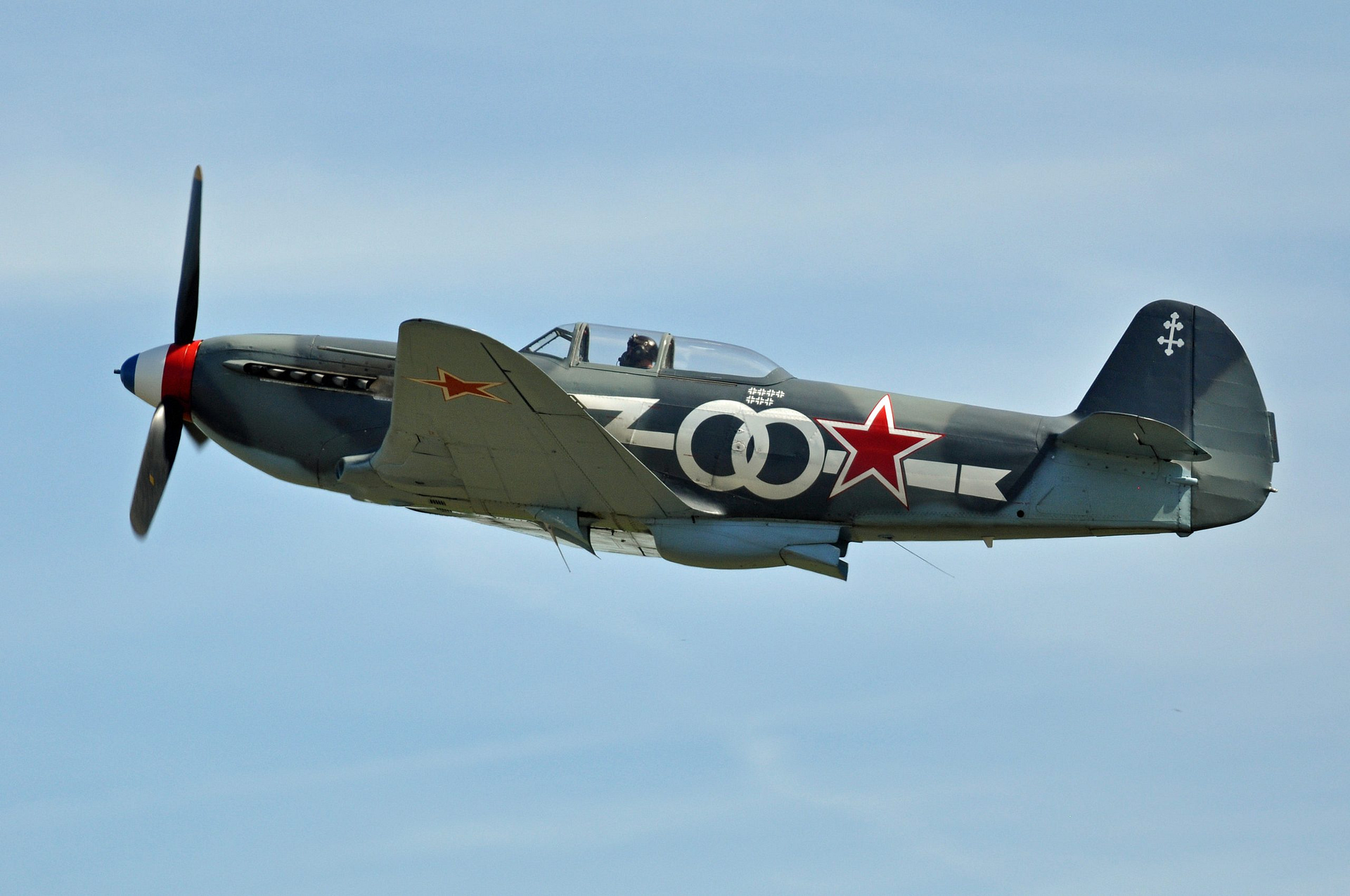 Yakovlev Yak-3 lightweight Soviet fighter in flight