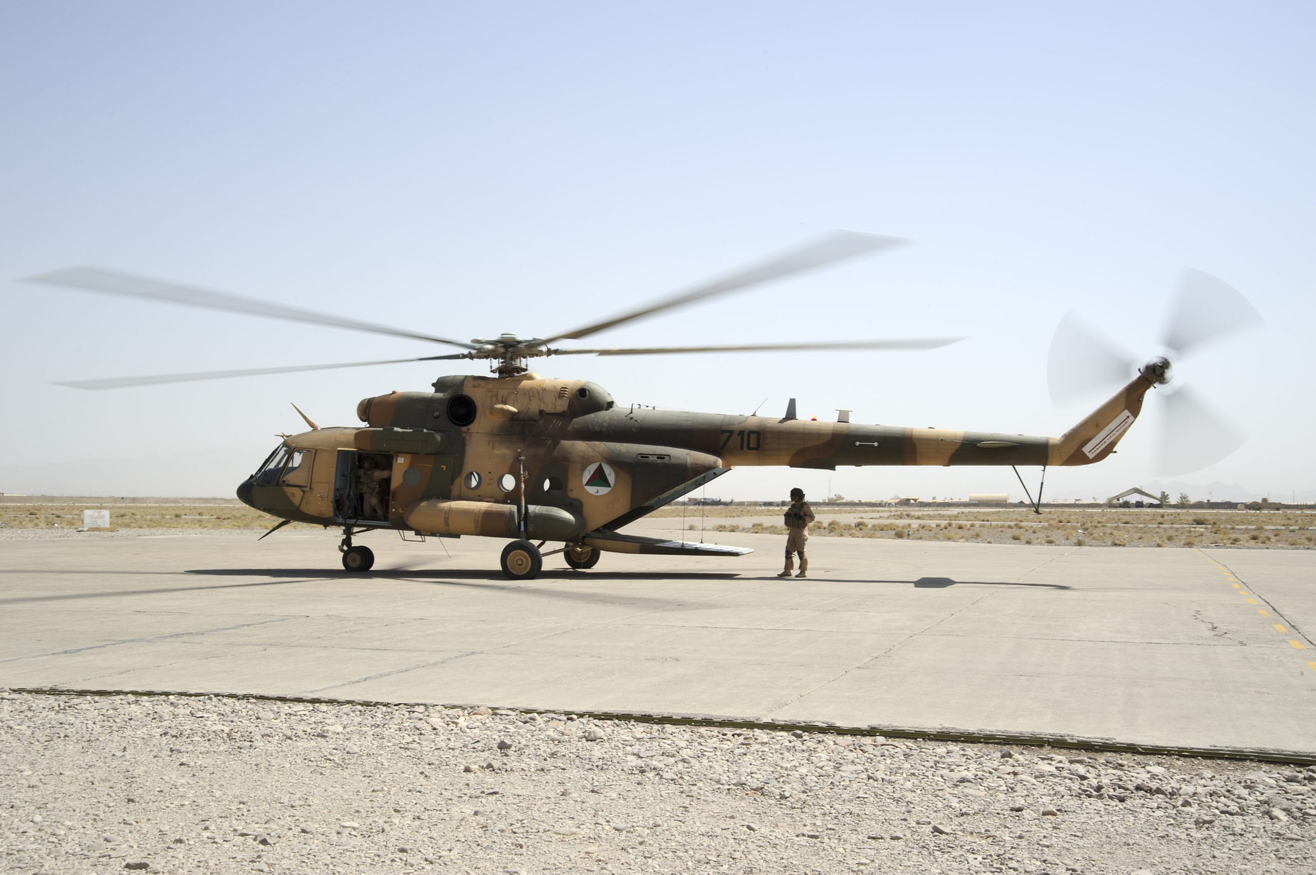 Afghan Air Force Mil Mi-17 Hip helicopter at Shindand