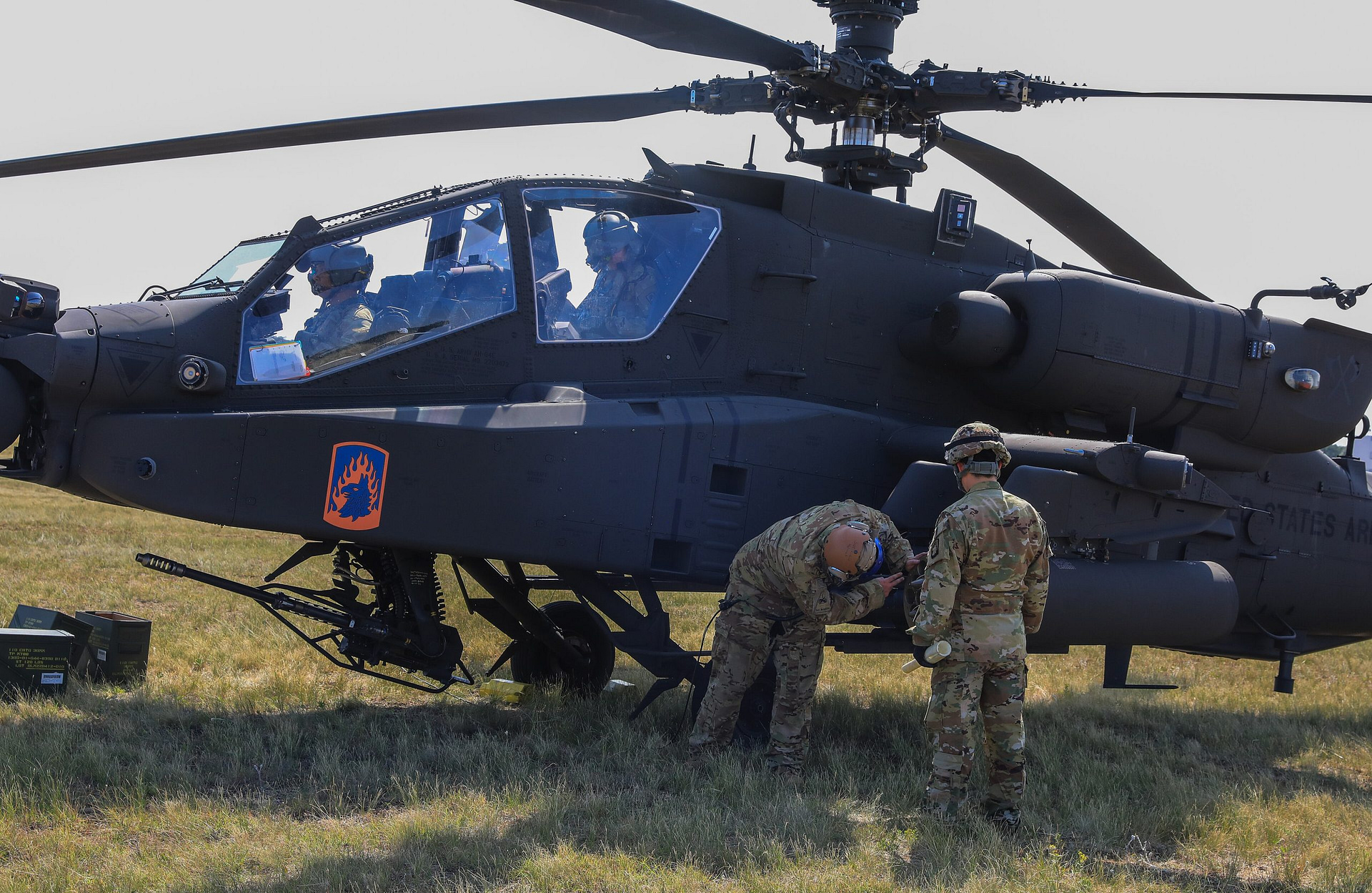 AH-64 Apache live fire during Saber Guardian
