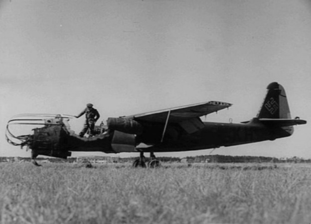 Wrecked Arado Ar 234 at Rheine in 1945