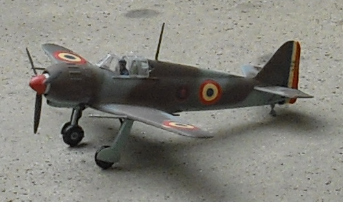 Scale model of the Bloch MB.152 fighter