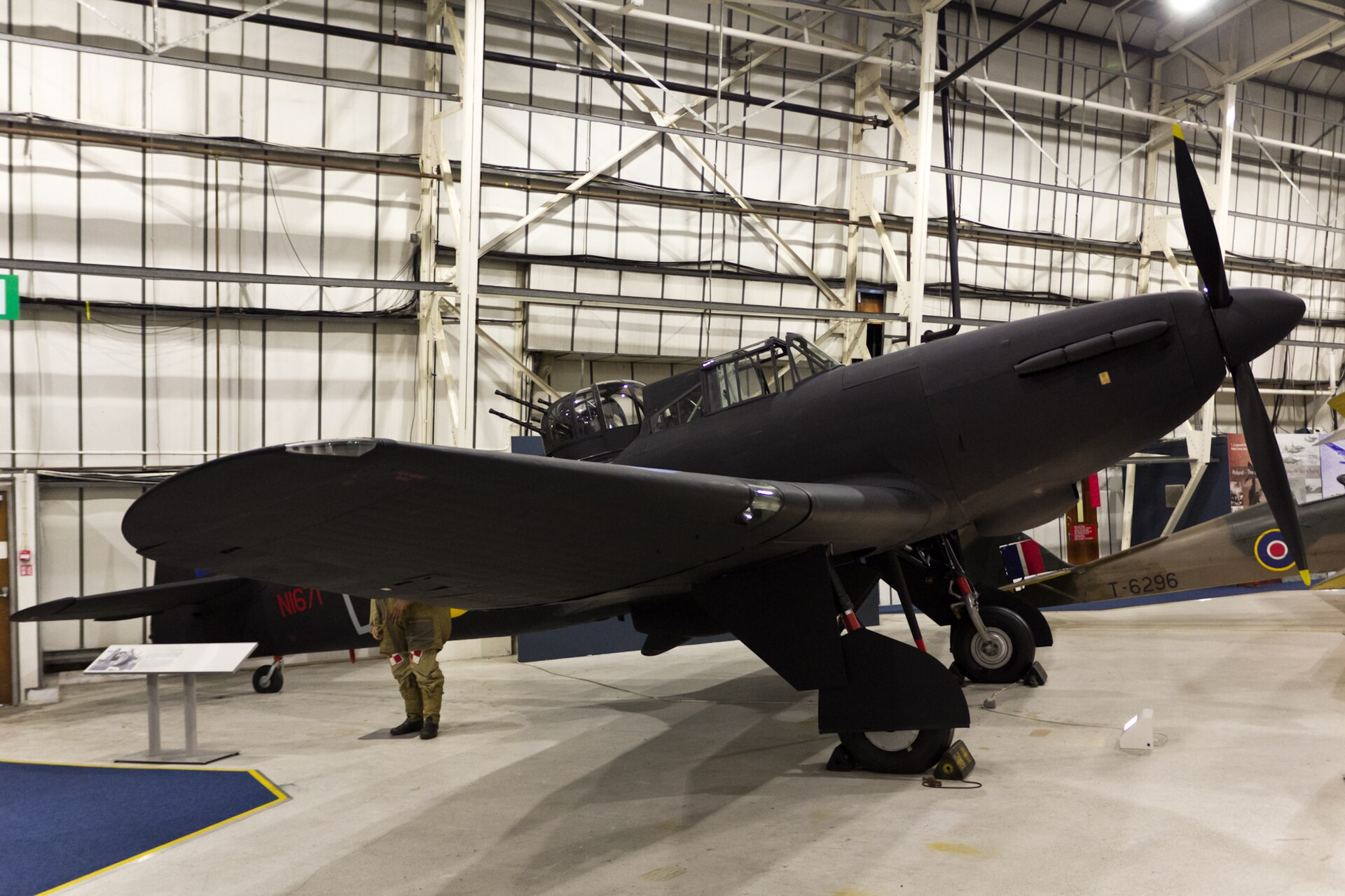 Surviving Boulton Paul Defiant N1671 at the RAF Museum