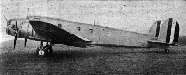 Fiat BR.20 side profile, 1938
