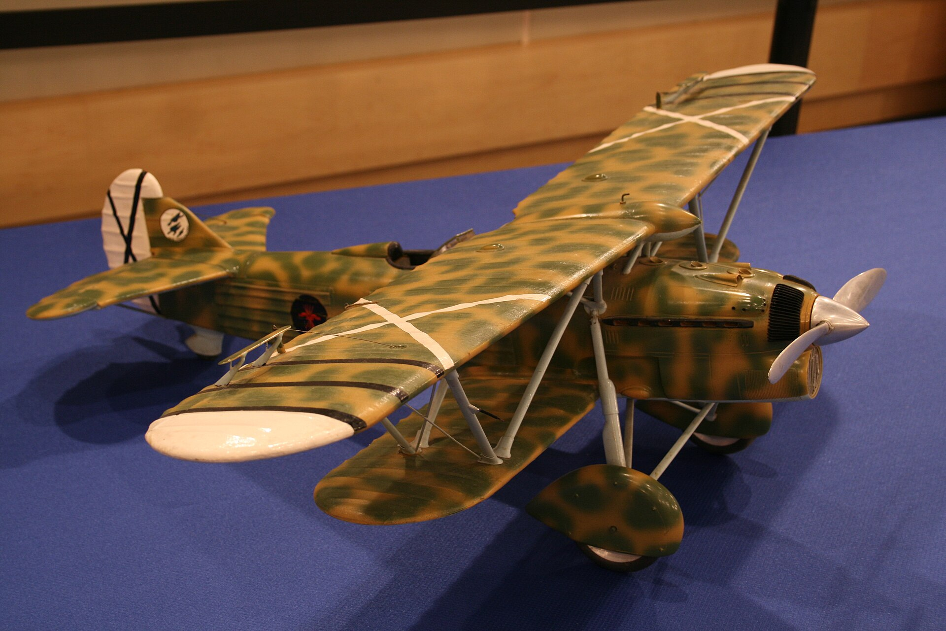 A Spanish Hispano-Aviación HA-132 Chirri, the licence-built Fiat CR.32
