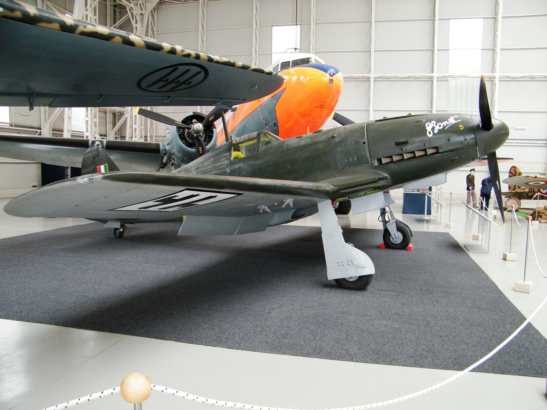 The Fiat G.55 Centauro preserved at the Italian Air Force Museum, Vigna di Valle. Photo: Zerosei, CC BY 3.0.