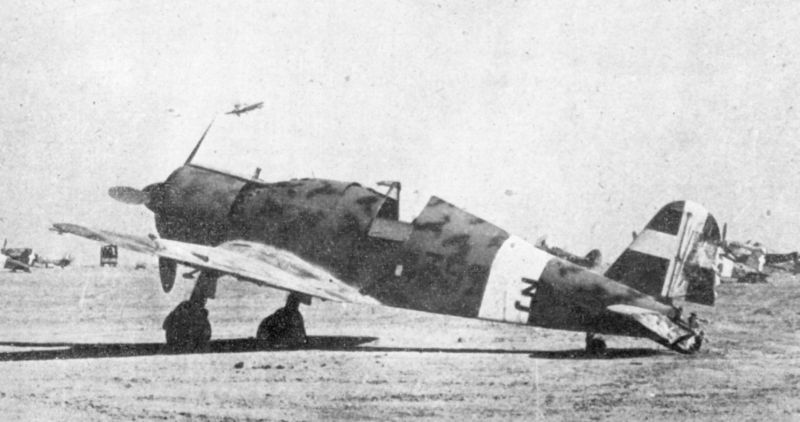 Captured Fiat G.50 Freccia at Sidi Rezegh, Libya, 1941