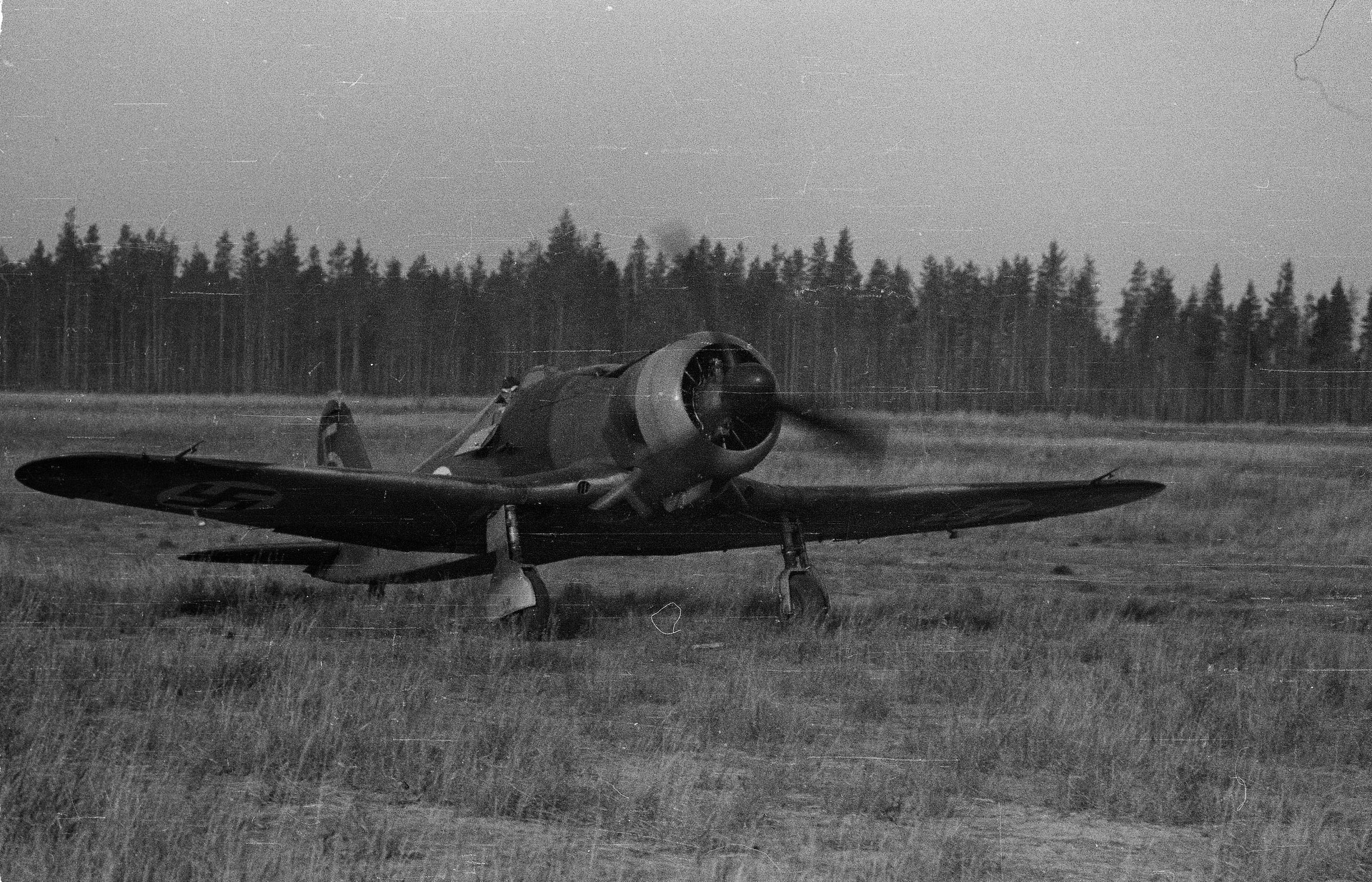 A Fiat G.50 Freccia of the Finnish Air Force in the Continuation War