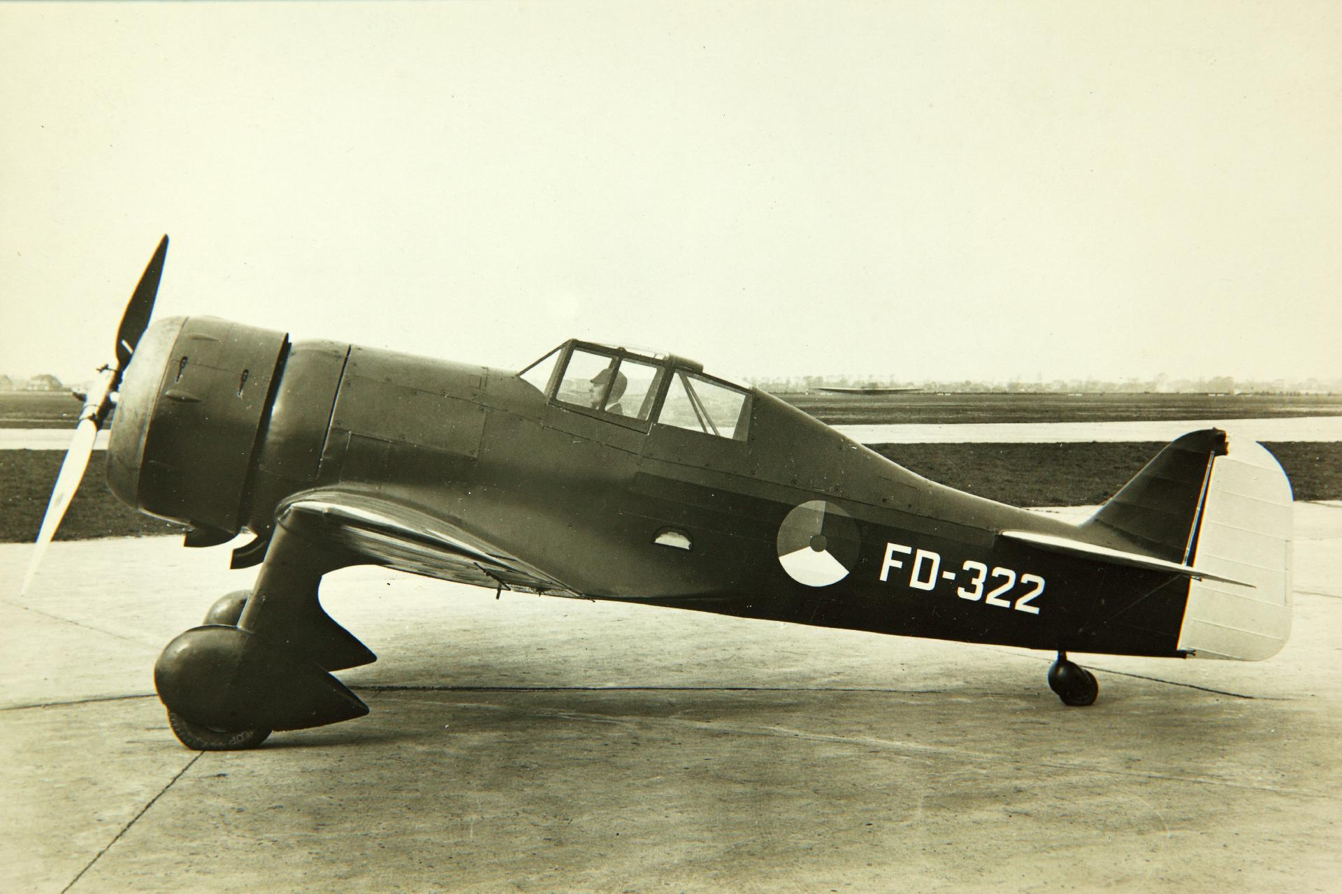 A Fokker D.XXI as built at the Fokker works in the Netherlands