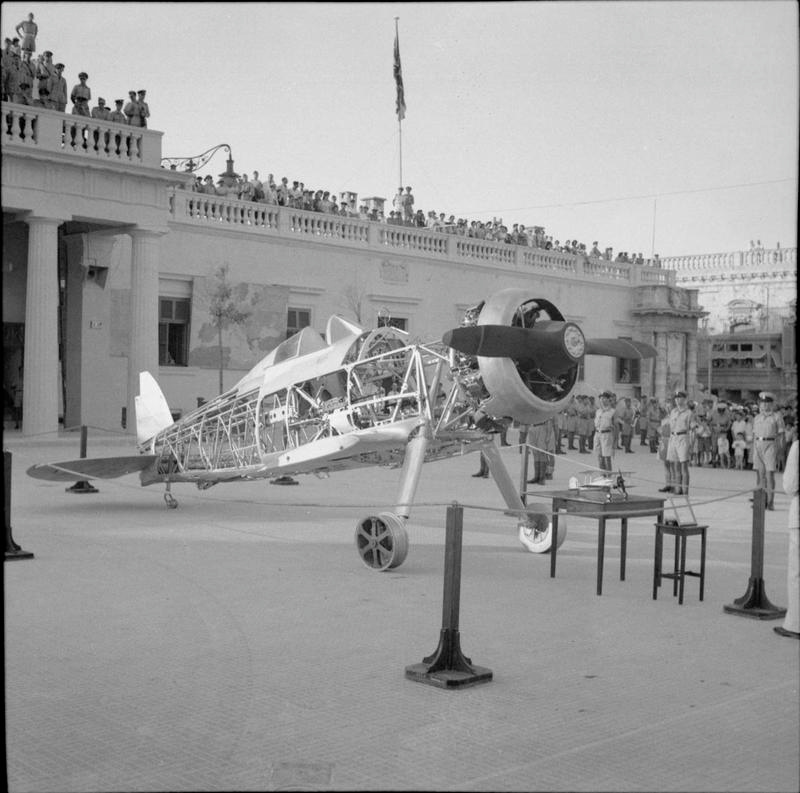 The preserved fuselage of Malta Gloster Sea Gladiator N5520 Faith