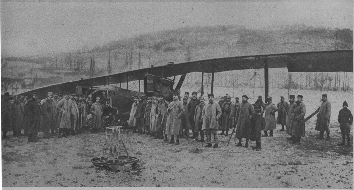A Gotha bomber down on the ground