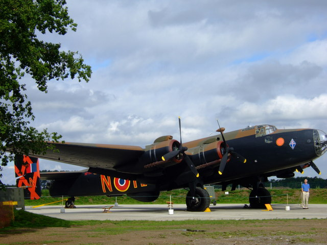 Restored Halifax at the Yorkshire Air Museum