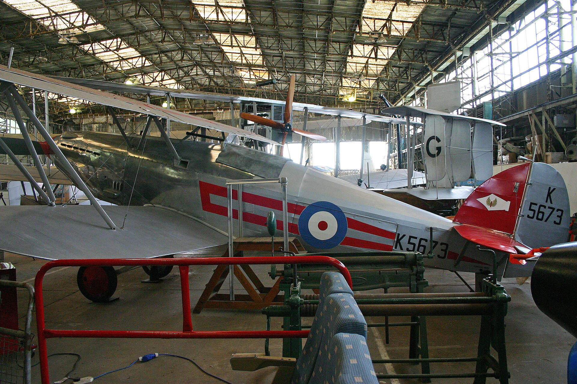 Airworthy Hawker Fury I replica K5673 in silver finish