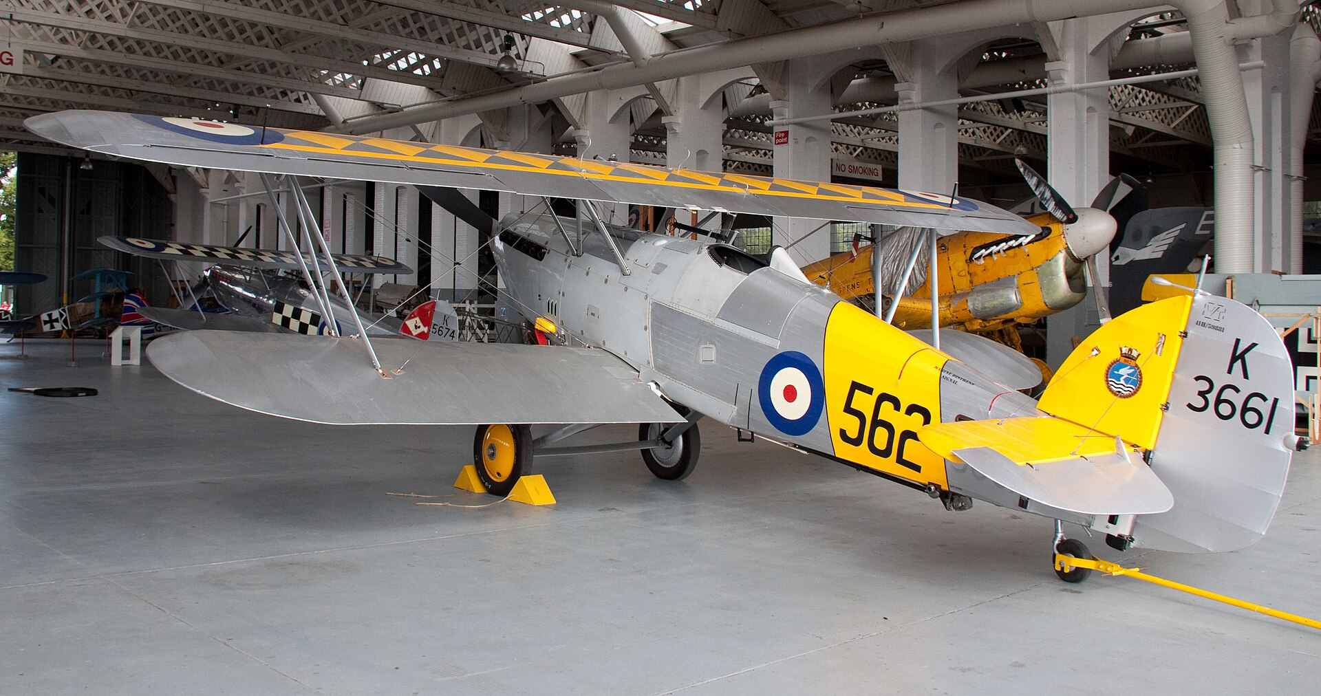Hawker Nimrod naval biplane fighter K3661, the Fury naval cousin