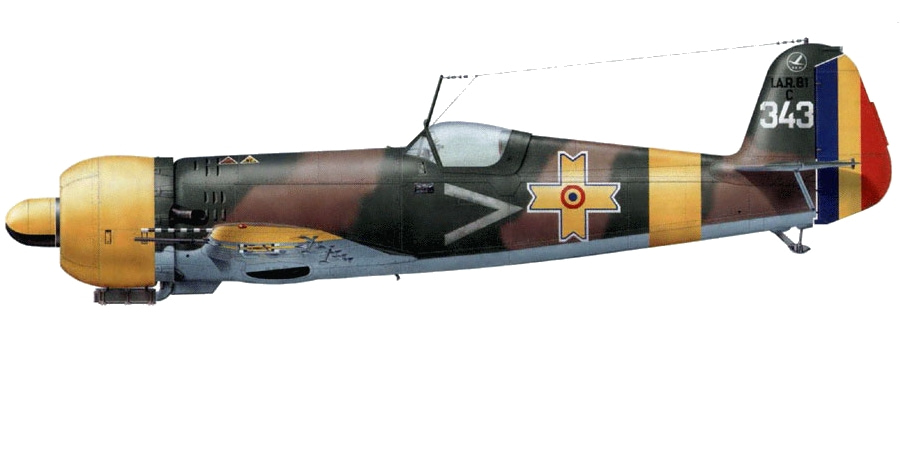 An IAR 80 in Royal Romanian Air Force markings
