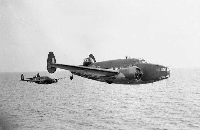 RAF Coastal Command Lockheed Hudson on patrol over the North Sea