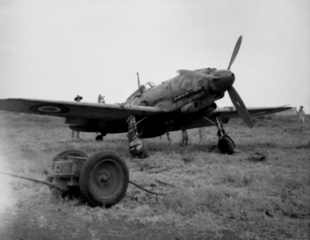Italian Macchi C.205 captured at Catania, Sicily, 1943