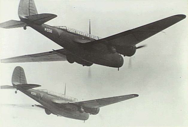 Netherlands East Indies Martin 166 export B-10 bombers over Malaya in 1942