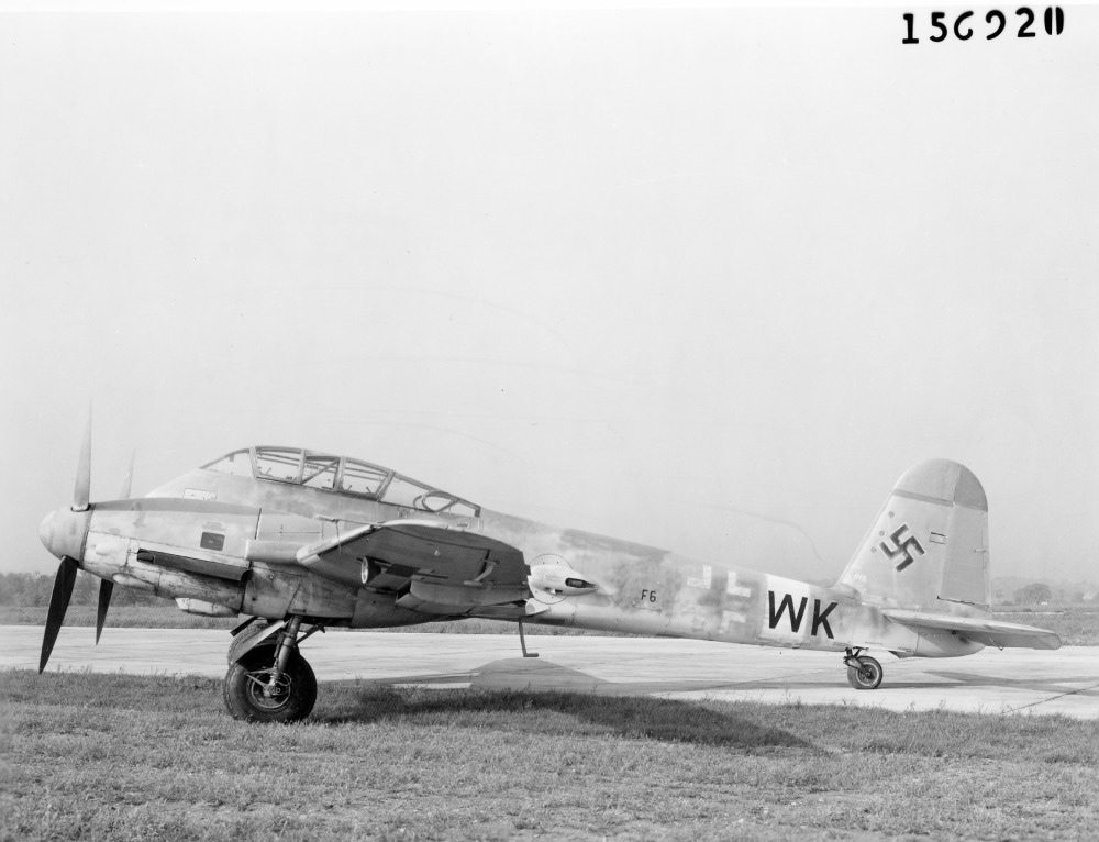 A wartime Messerschmitt Me 410 Hornisse of the Luftwaffe.