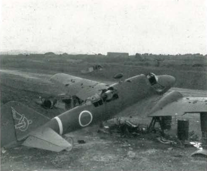 An abandoned Ki-46-II photographed on Okinawa in June 1945, near the wars end.