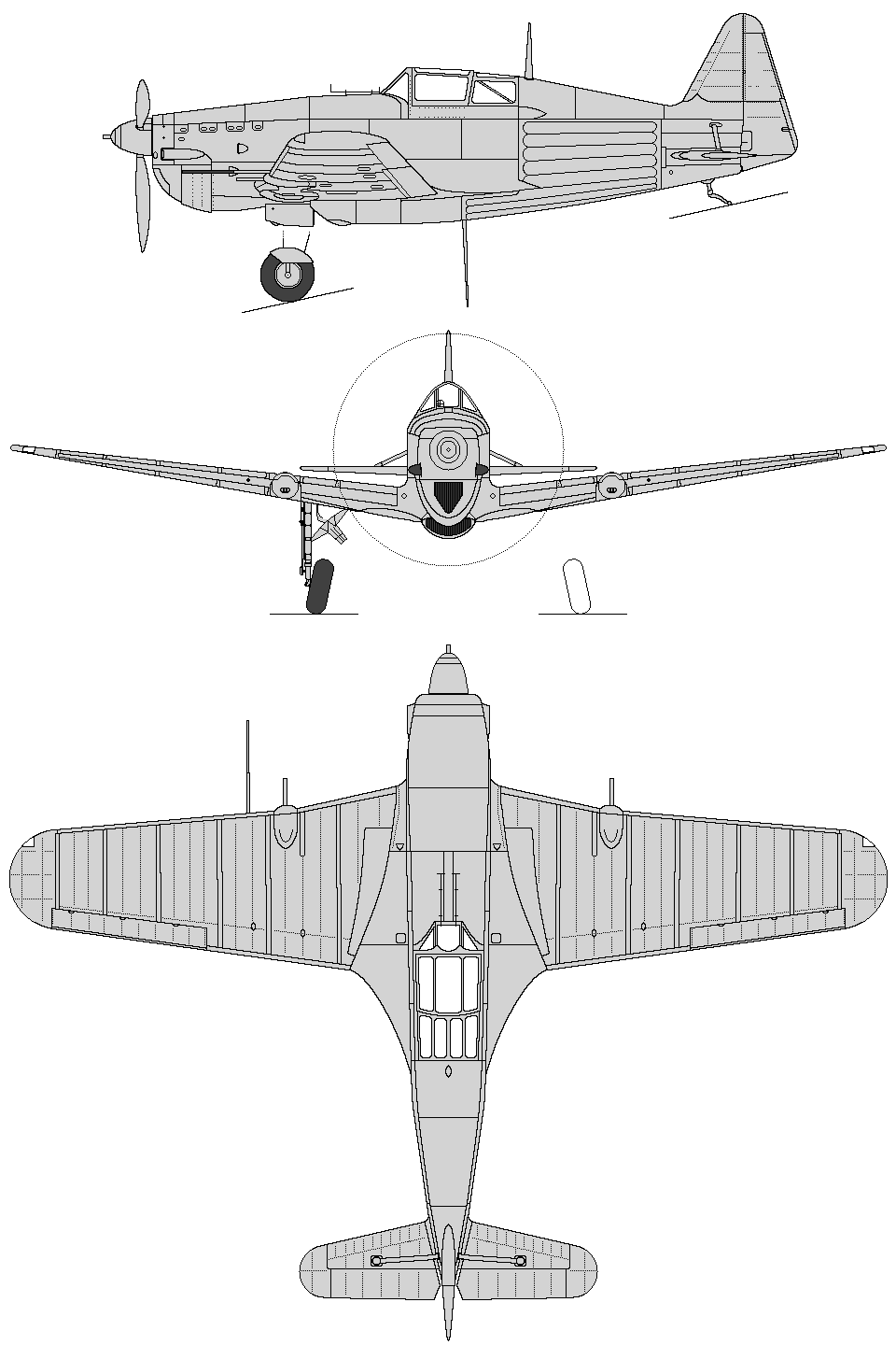 Morane-Saulnier MS.406 side profile