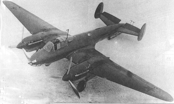 A Pe-2 in Soviet wartime service the mainstay of the front-line bomber force.