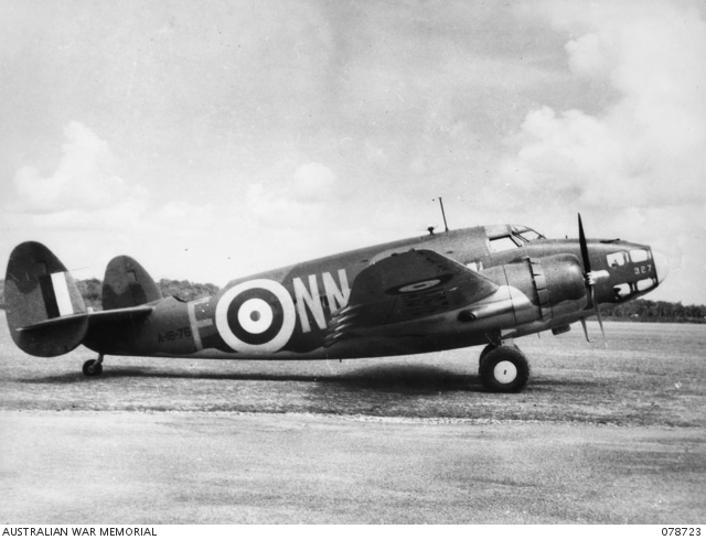 RAAF Lockheed Hudson A16-76, No. 8 Squadron, Singapore, 1940