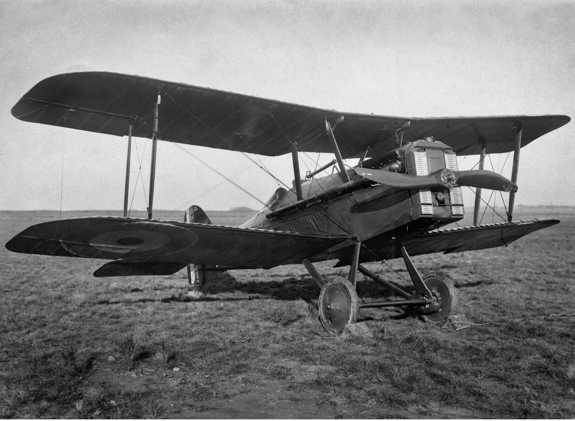 Royal Aircraft Factory S.E.5a three-quarter front view on the ground