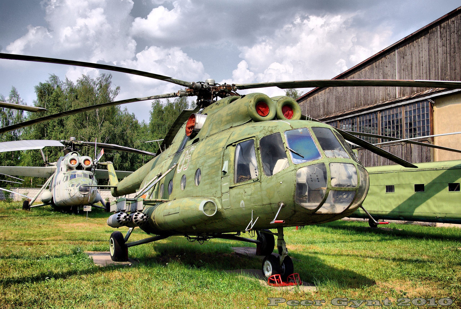 Soviet-built Mil Mi-8 Hip medium transport helicopter