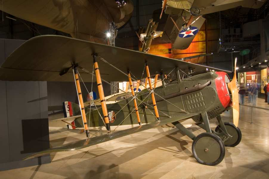 SPAD S.VII preserved in a museum