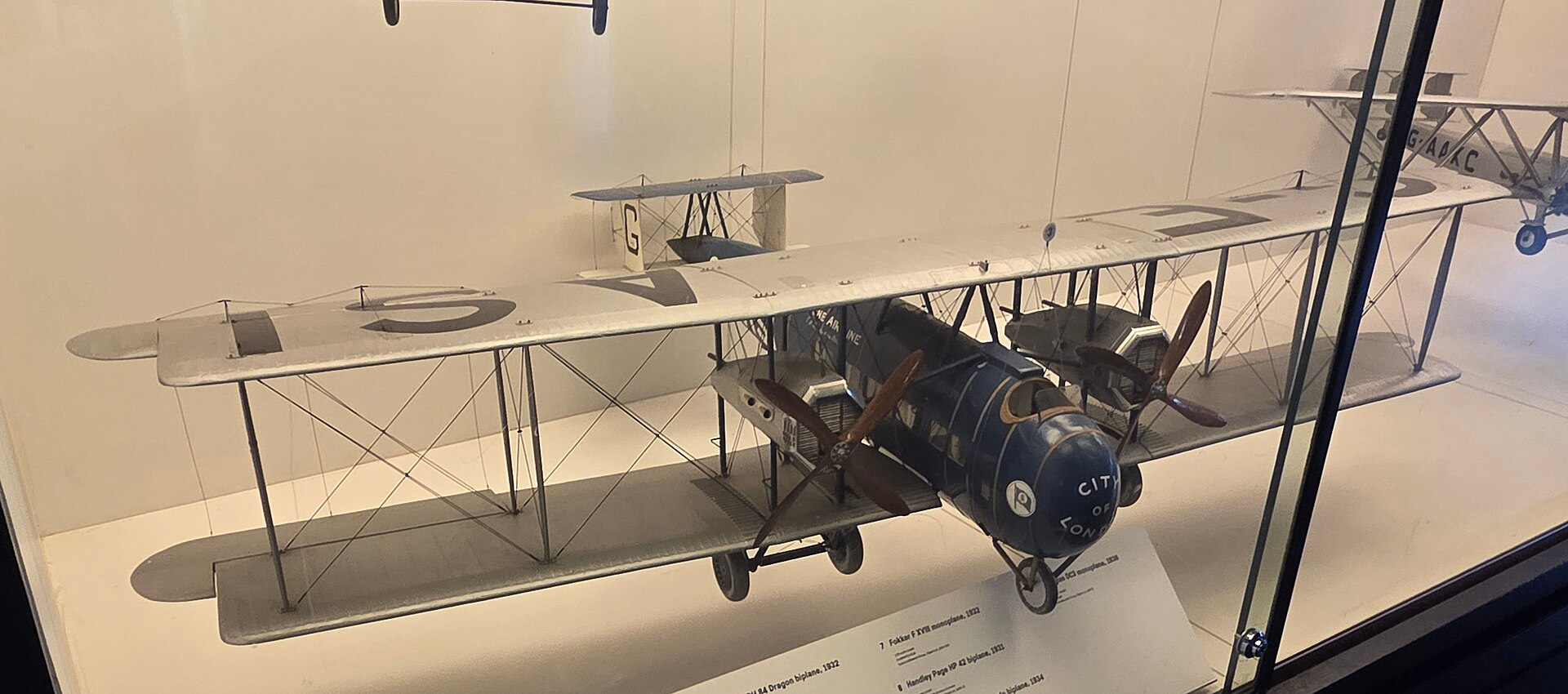 Vickers Vimy Commercial airliner of 1920 at the Science Museum, London