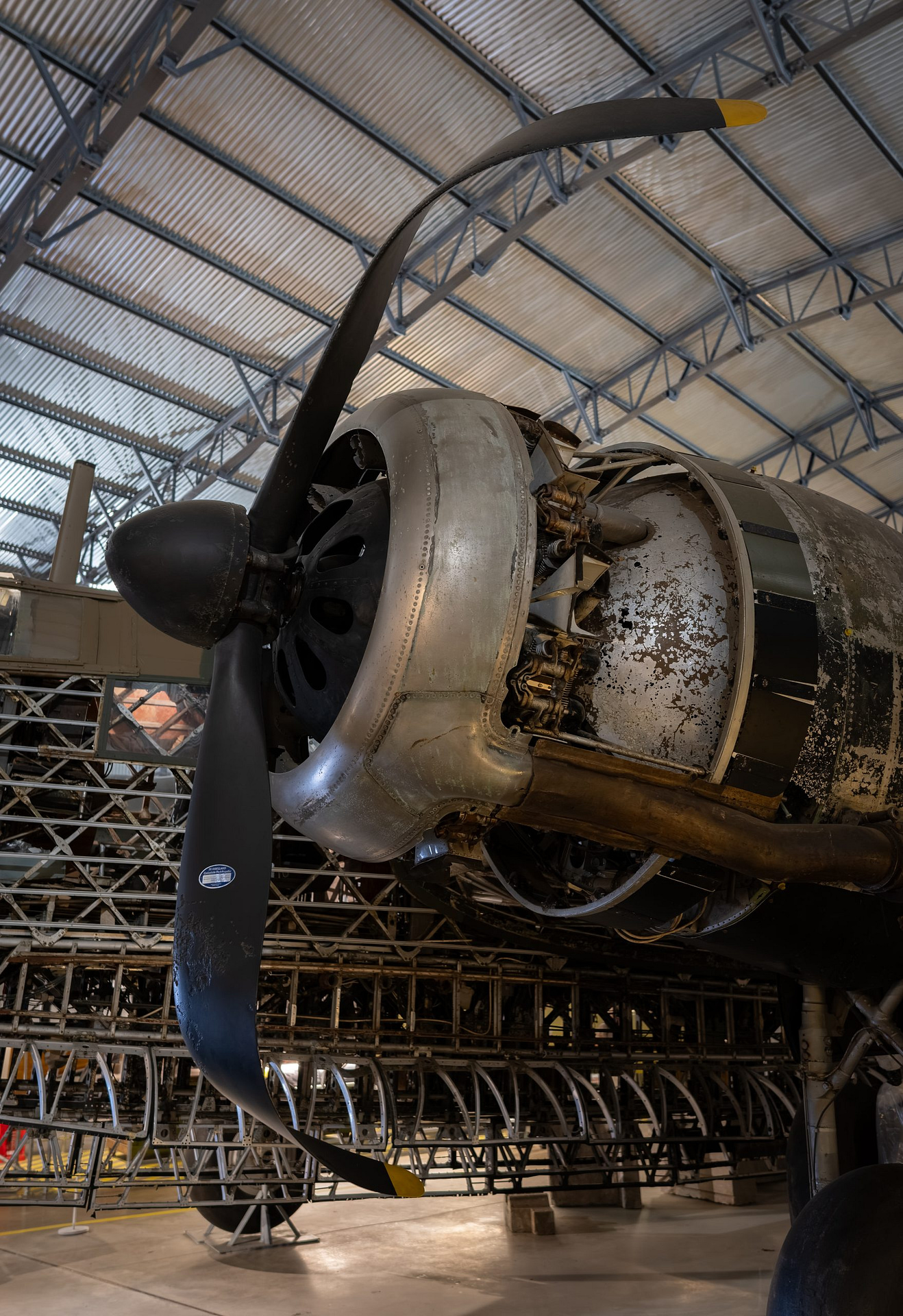 Radial engine of the preserved Loch Ness Wellington at Brooklands Museum