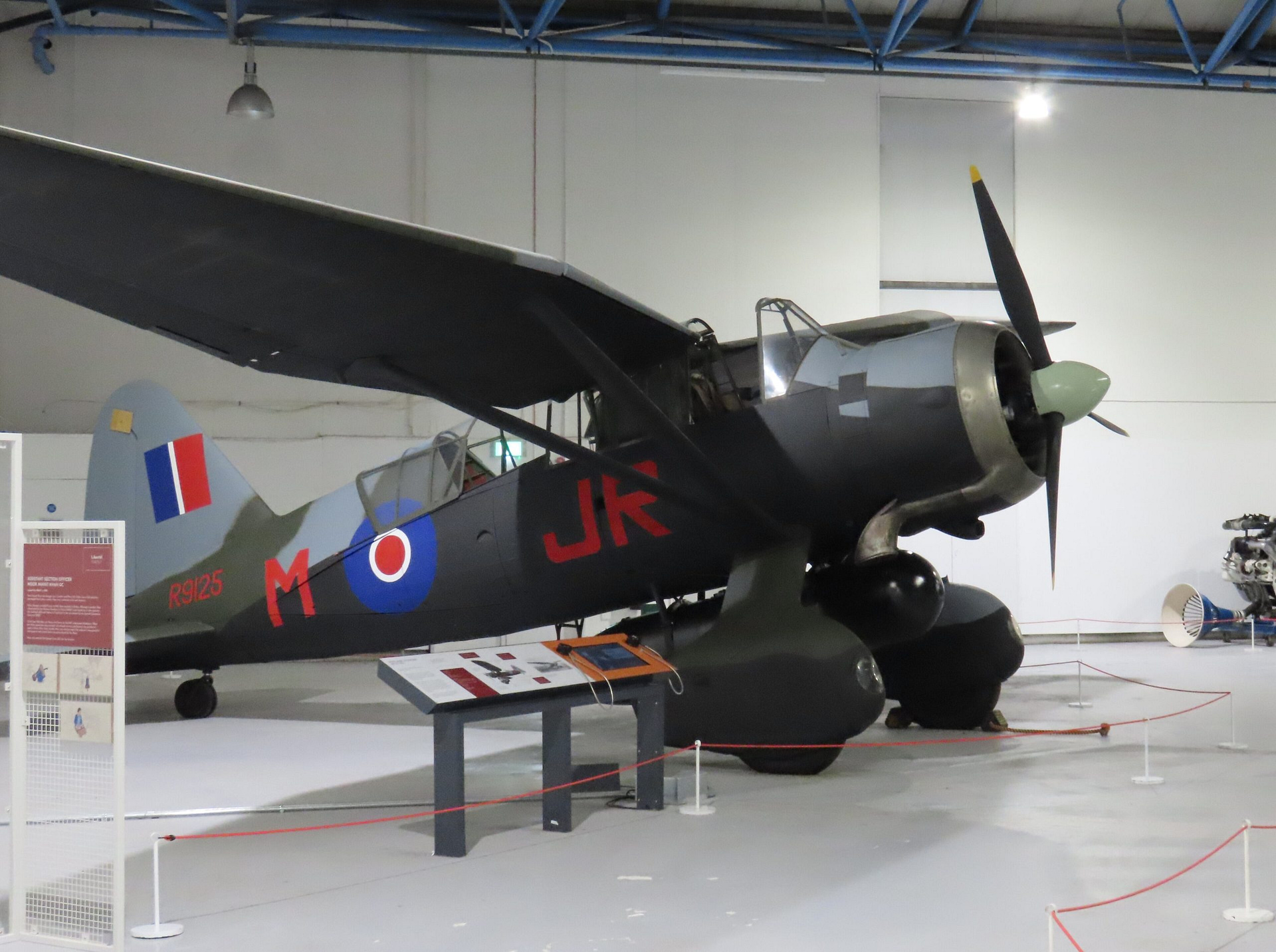 A preserved Westland Lysander at the RAF Museum, London