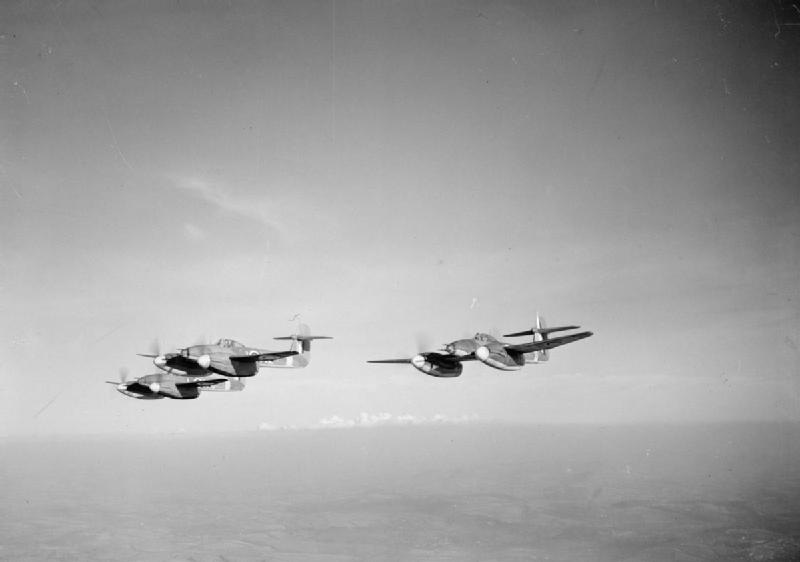 Westland Whirlwinds of No. 263 Squadron in formation, December 1940