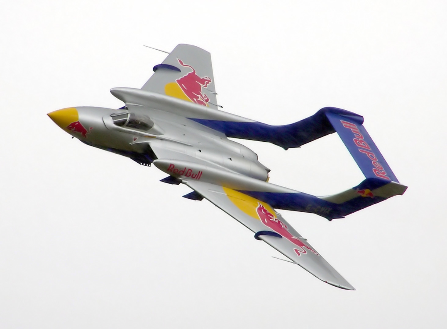 de Havilland Sea Vixen twin-boom naval fighter in flight