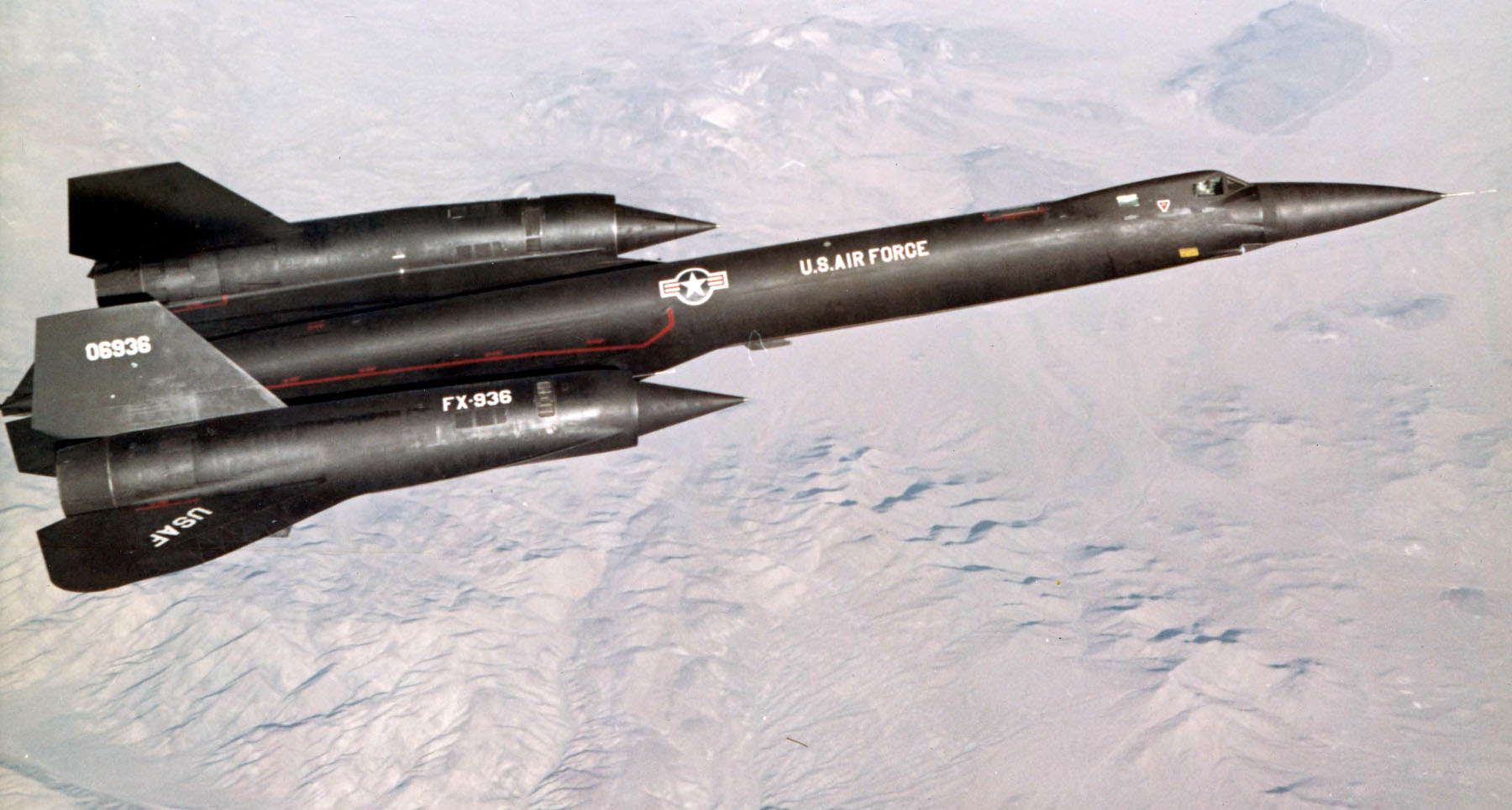 Lockheed YF-12 Mach 3 interceptor prototype in flight
